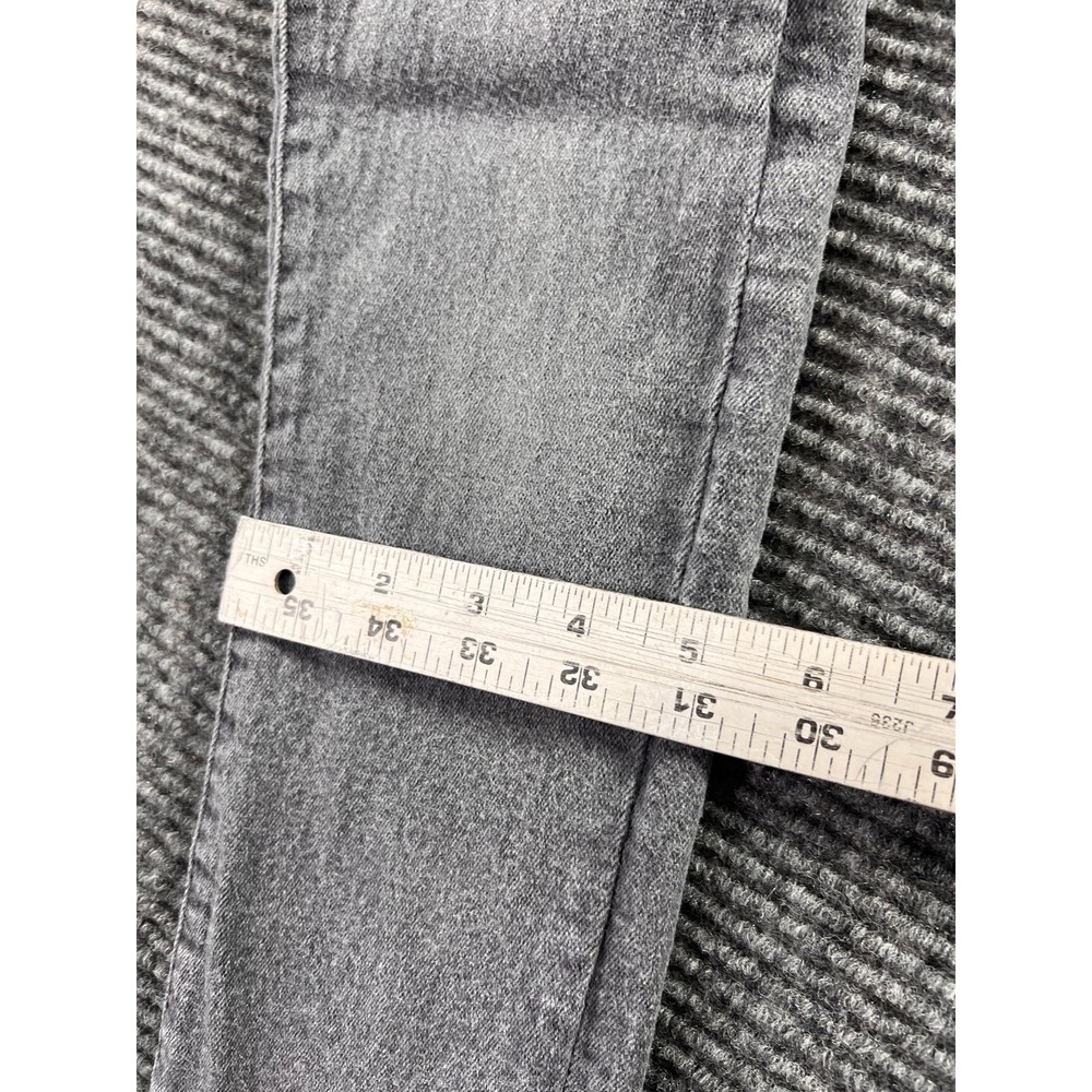 True Religion Jeans Youth 7 Geno Relaxed Slim Gray Wash Black Stitch - Picture 4 of 12
